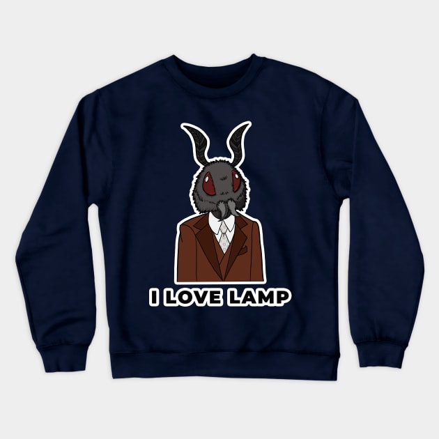 Mothman Love Lamp Crewneck Sweatshirt by kayability